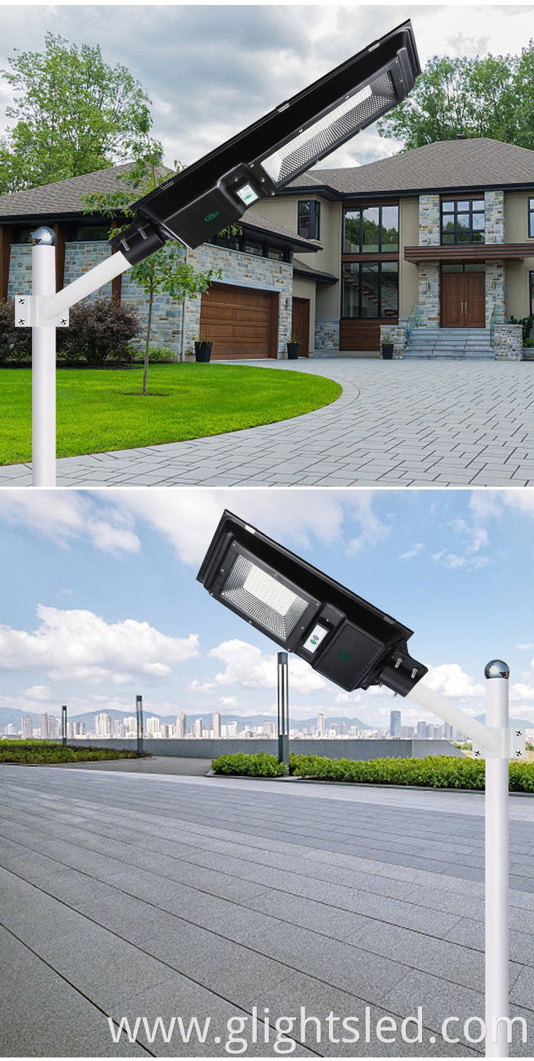 SMD waterproof ip65 outdoor 60 100 W all in one integrated led solar street lights